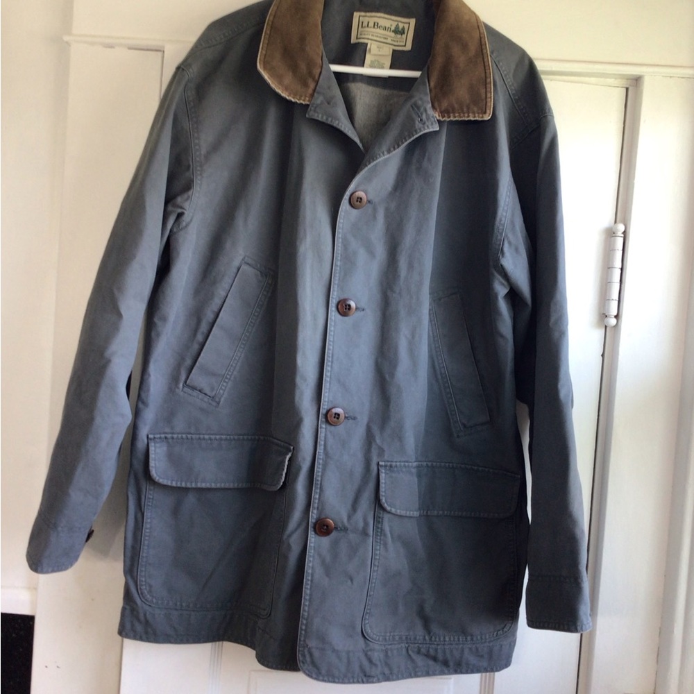 L.L. Bean Gray and Brown Military Field Jacket